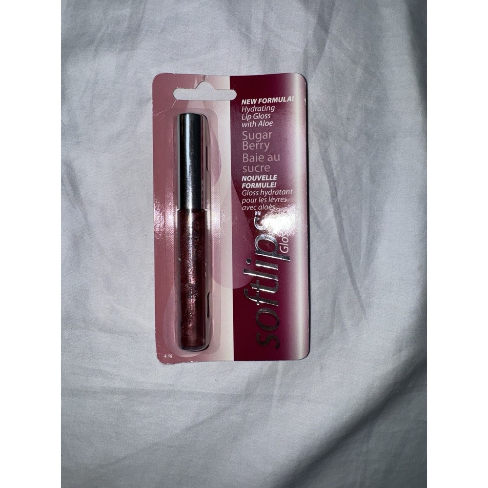 Softlips Gloss Hydrating Lip Gloss Sugar Berry Shimmery Pink New HTF